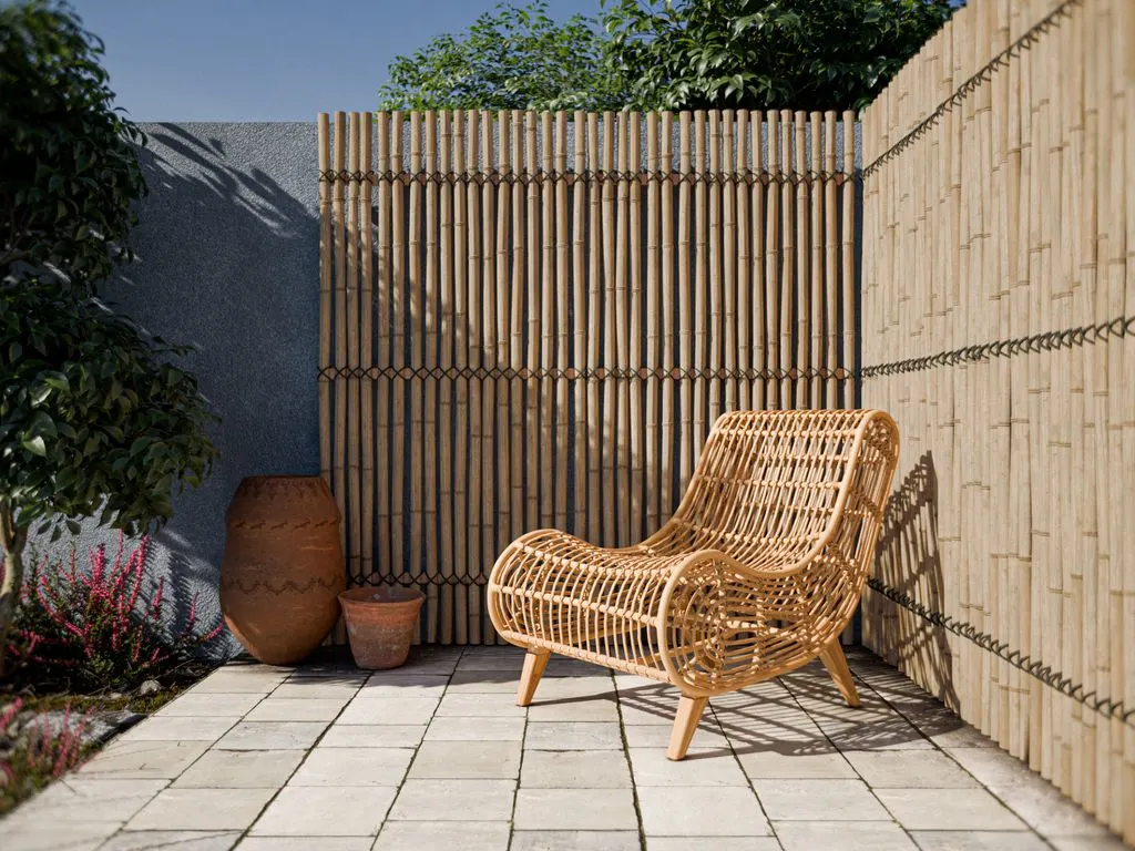 Bambus-Gartenzäune