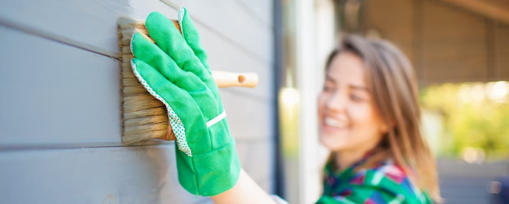 Innenarchitektur, Handschuh, Reinigen, Person, Holzpaneele