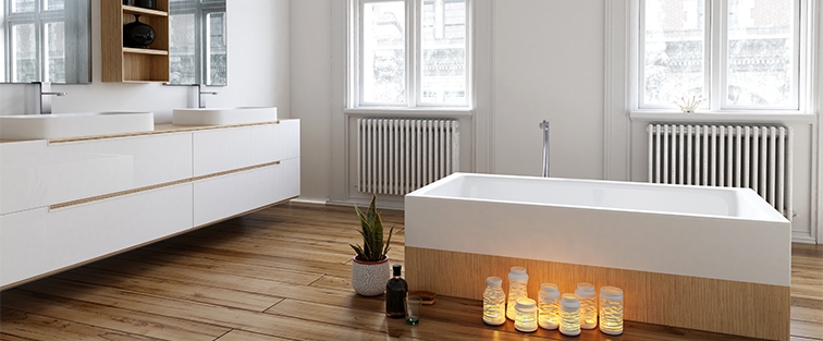 Innenarchitektur, Baden, Badewanne, Wanne, Fußboden