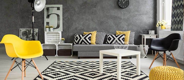 Dekoration für Zuhause, Teppich, Kissen, Wohnzimmer, Tabelle