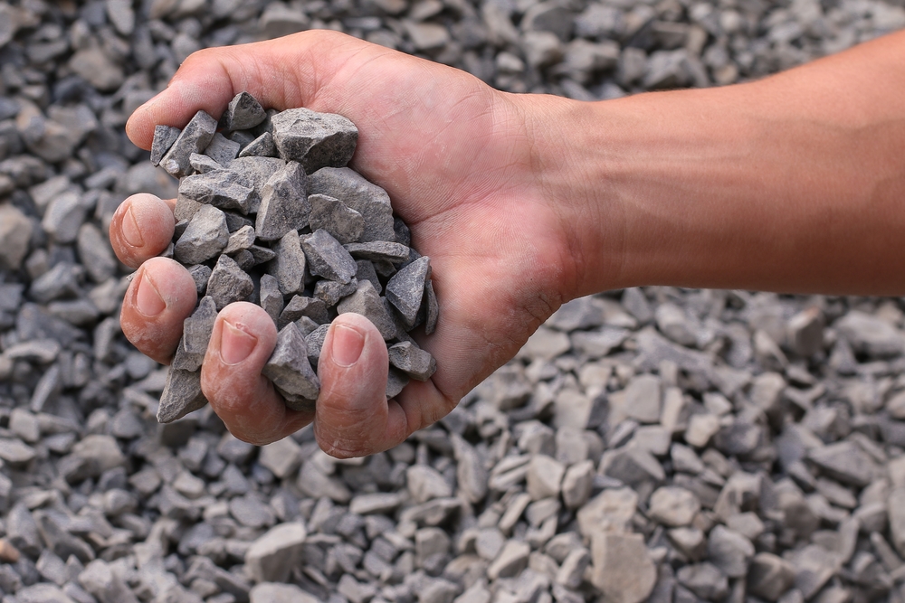 Finger, Person, Schutt, Kieselstein, Kies