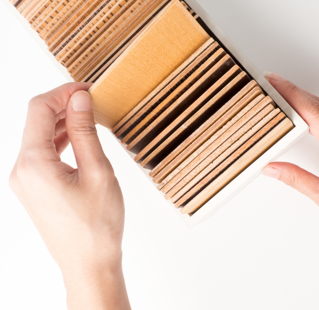 Holz, Sperrholz, Drinnen, Innenarchitektur, Hand