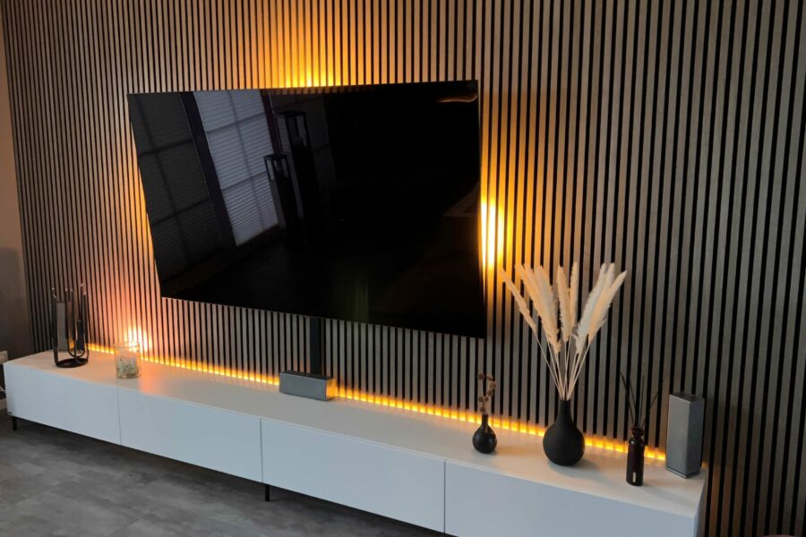 Holzpaneele Wand Tv