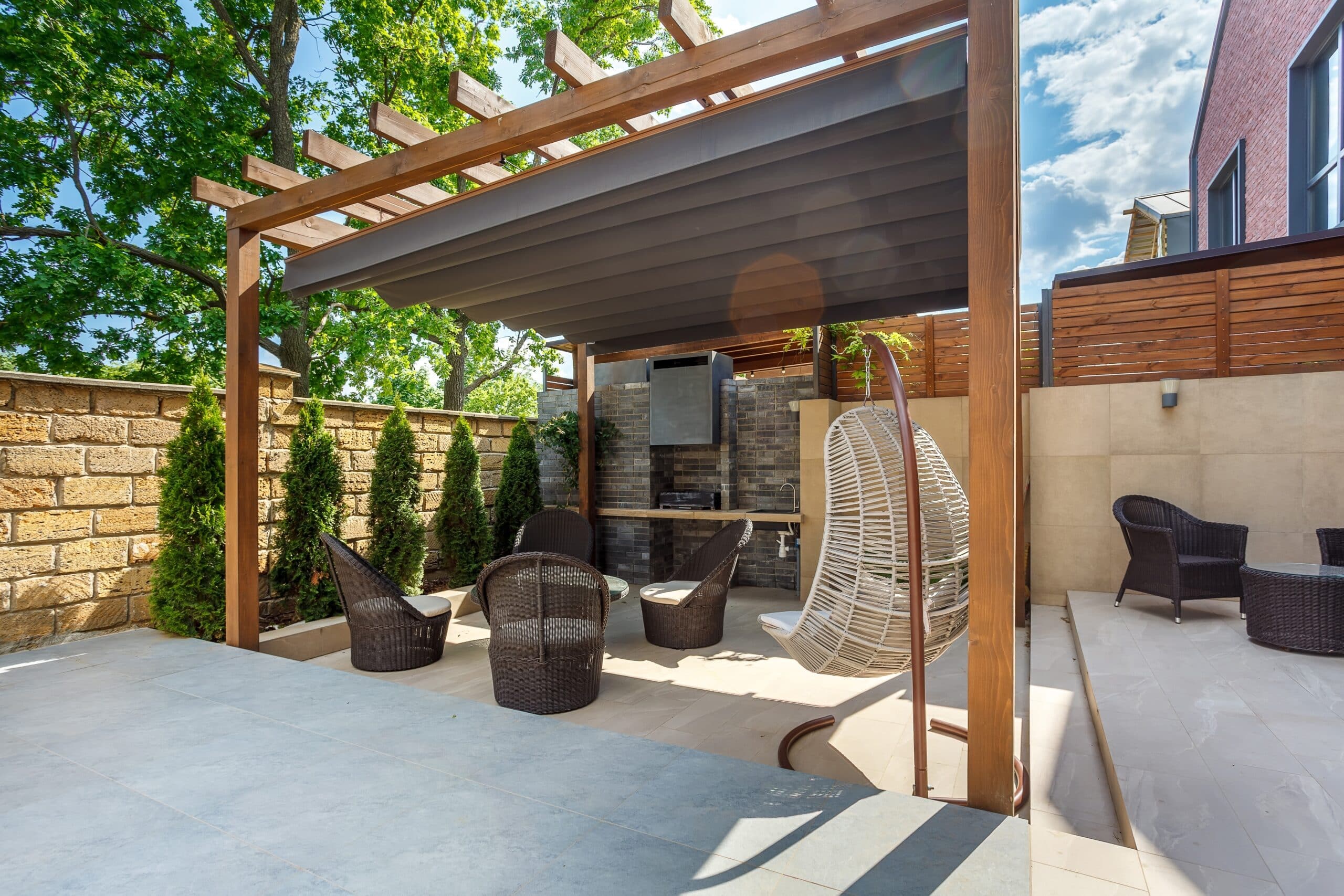 Sonnenschutz im Garten: Strandkorb, Pergola & Co im Vergleich