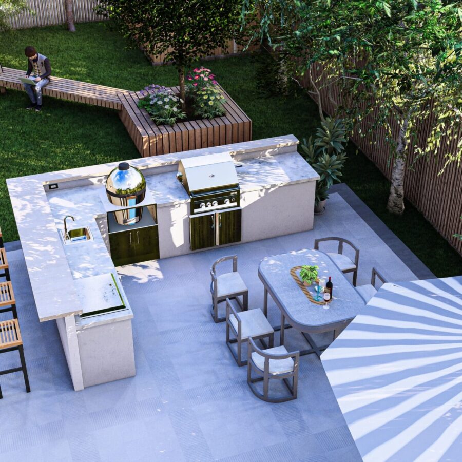 3d,Rendering,Of,Outdoor,Kitchen,And,Bbq,Area,|,Backyard 3d,Rendering,Of,Outdoor,Kitchen,And,Bbq,Area,|,Backyard