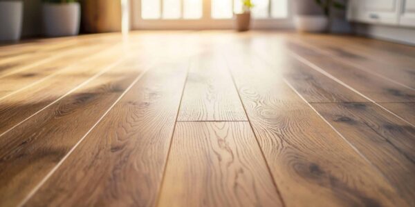 A,Close-up,View,Of,Polished,Wooden,Flooring,In,A,Bright