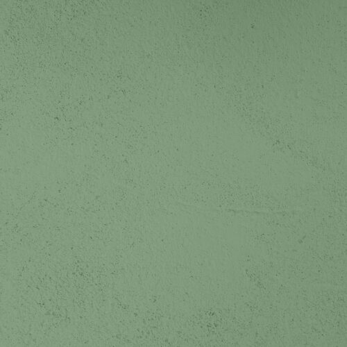 Salbeigrüne Wand mit feiner, unregelmäßiger Struktur und leichtem Farbverlauf.